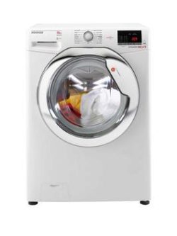 Hoover Dynamic Next One Touch Dxoa610Hcw 10Kg Load, 1600 Spin Washing Machine - White/Chrome